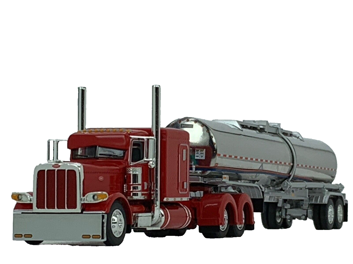 1/64 DCP PETERBILT 389 FLAT TOP W/ BRENNER STAINLESS