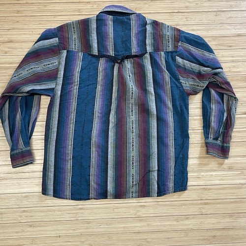 Vtg Wrangler Shirt Womens Multicolor Button 70s Cowgirl Western No Size Tag - Picture 6 of 6