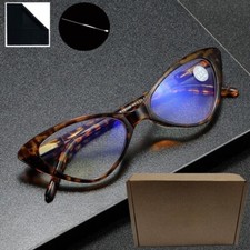 Damen Katzenaugen Lesebrille Blaulicht Blockierung Federscharnier 1.5 2 2.5 3 DE