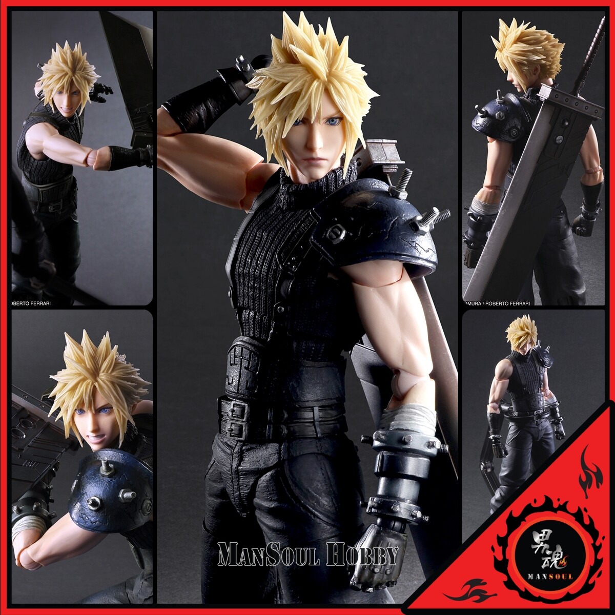 NEW Square Final Fantasy VII Rebirth Play Arts Kai Cloud Strife