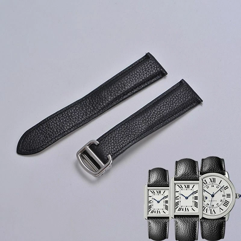 Custom Cartier Roadster 19mm 20mm leather strap