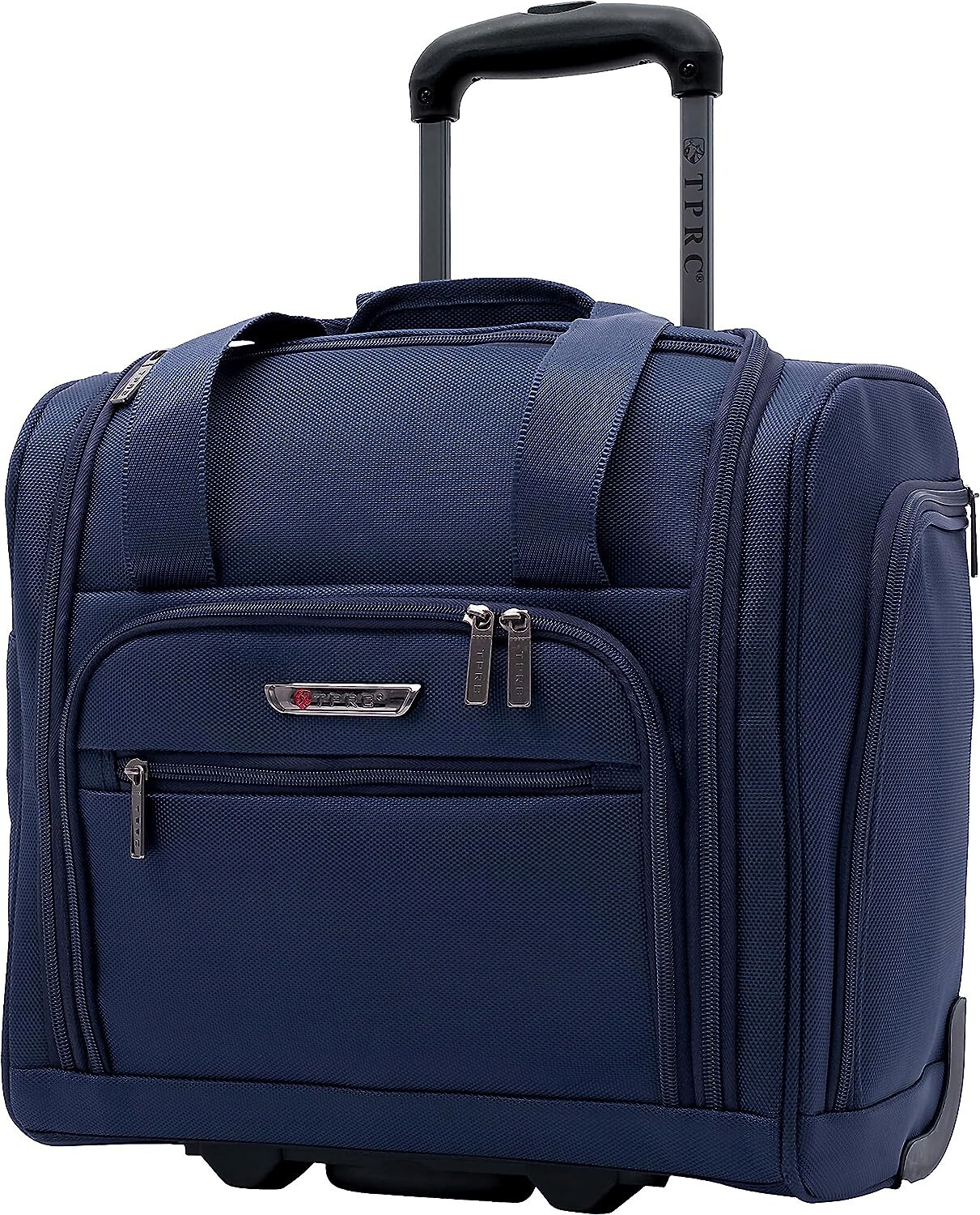 TPRC 15Inch Smart Under Seat CarryOn Luggage with USB Charging Port