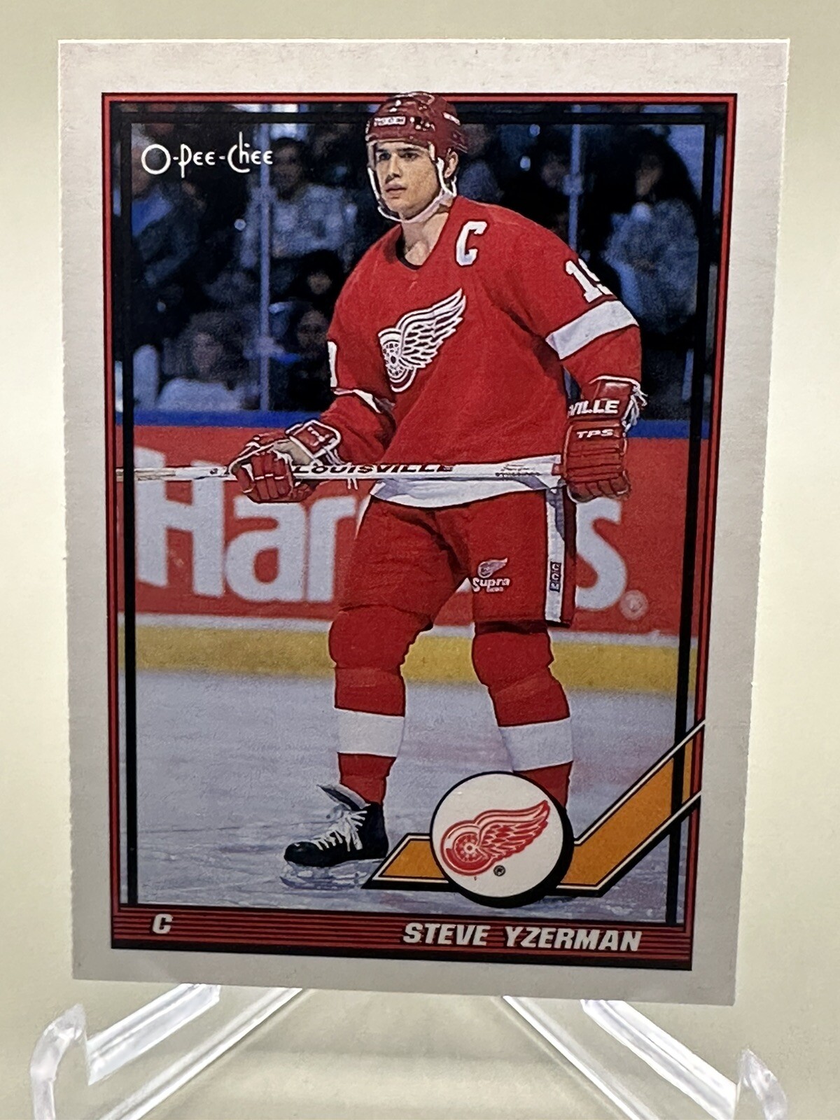 STEVE YZERMAN 1991-92 O-Pee-Chee #424 - NM/MT -  Wings