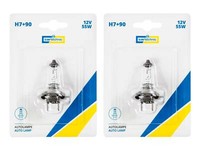 2X cartechnic H7 +90% 12V 55W Px26D Halogen GlüHbirnen Scheinwerferlampen