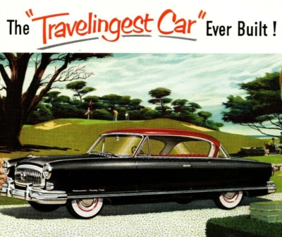 PRINT AD 1953 Nash Ambassador Country Club Airflytes 6.75 x 10 - Image 1 of 2