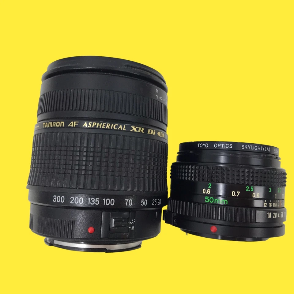 FOR PARTS x2 Tamron AF XR Di (IF) 28-300mm f/3.5-6.3 & Canon FD 50mm f/1.8 #3183 - Image 2 of 4