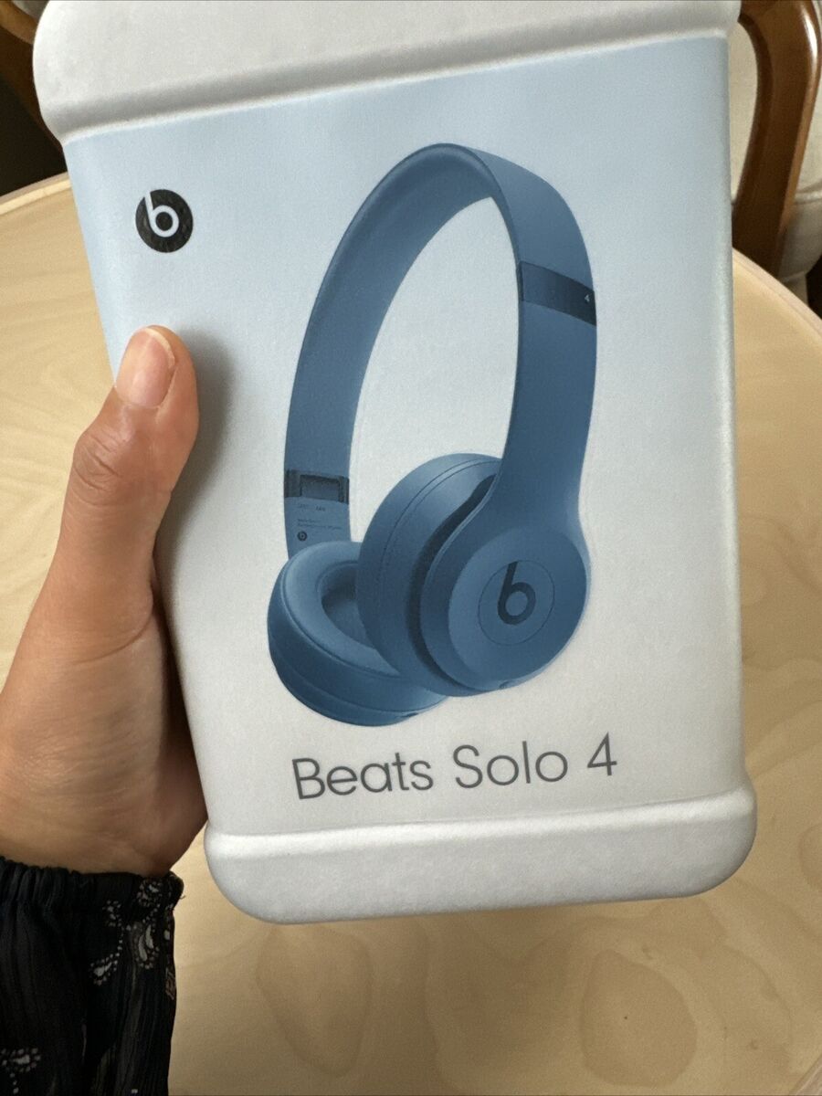 Beats Solo 4 - True Wireless On-Ear Headphones - Slate Blue Beats Solo 4 - True Wireless On-Ear Headphones - Slate Blue