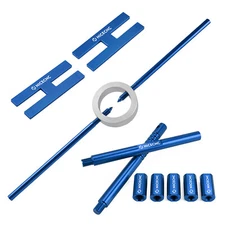 Universal Motorcycle Suspension Fork Spring Compressor w/Fork Bleeding Tool Set