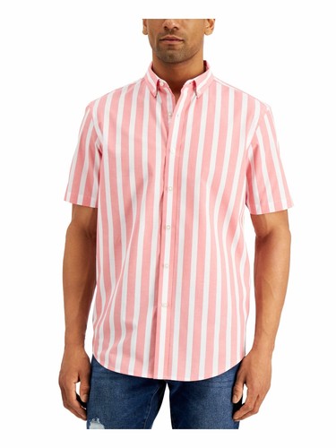 CLUBROOM Mens Coral Striped Short 