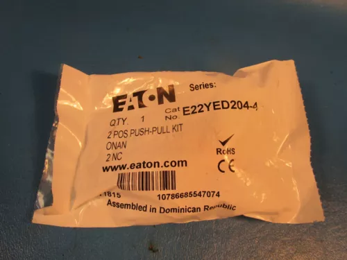 Eaton E22YED204-4, Motor Controllers Push/Pull, 2NC 2 Position, Cutler Hammer