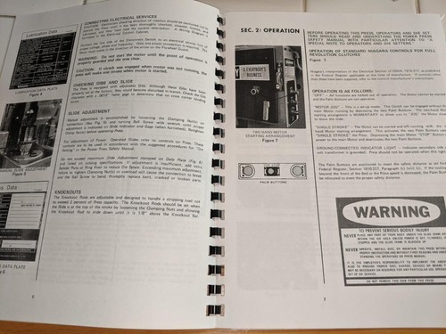Niagara "A" Series Presses Instruction and Parts Manual Form A-20-C - Picture 2 of 3