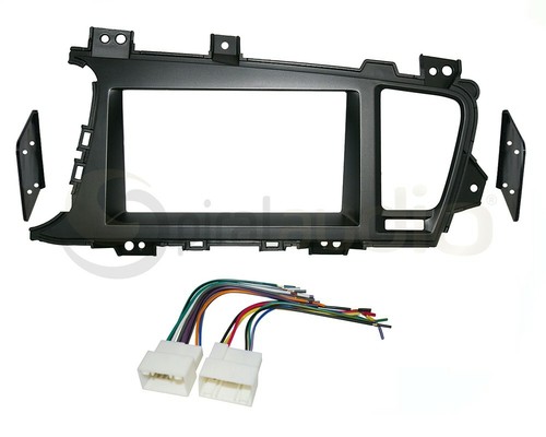 Radio Dash Kit Combo Standard & Oversized 2DIN SATIN BLACK + Wire Harness K43 - Bild 1 von 2