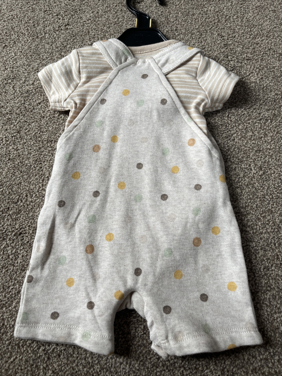 Mothercare Newborn Neutral Dungaree Bear Outfit Newborn New Baby