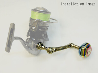 ⭐︎ LIVRE Light Arm 65 シマノ S1 ⭐︎ LIVRE Spinning custom Handle Light Arm 65 GUNMETAL GOLD for