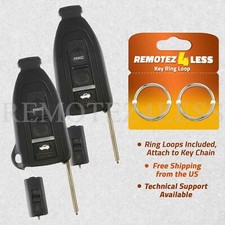 2 For 2004 2005 2006 Lexus Ls430 Replacement Remote Fob Shell Case Pad Uncut Key