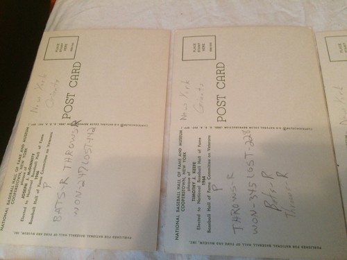 Vintage Lot#2 Of 15 Hall Of Fame Plaque Post Cards - Notes Written On Back - Picture 12 of 20