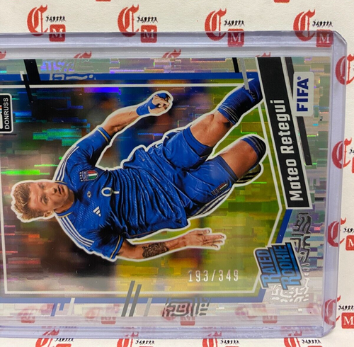 MATEO RETEGUI /349 Rated Rookie SILVER PRIZM 2023-24 Panini Donruss ITALY 187 SP - Picture 3 of 3