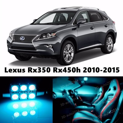 19pcs LED ICE Blue Light Interior Package Kit for Lexus Rx350
