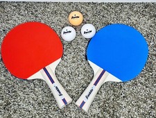 NIB Franklin Ping Pong Table Tennis Paddles 2 Player Set Paddle With 3 Balls