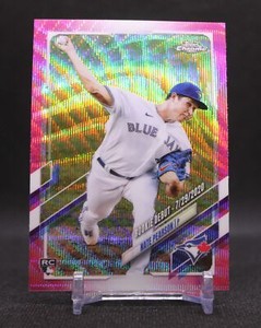 Nate Pearson #USC48 2021 Topps Chrome Update Pink Wave Refractor Blue Jays