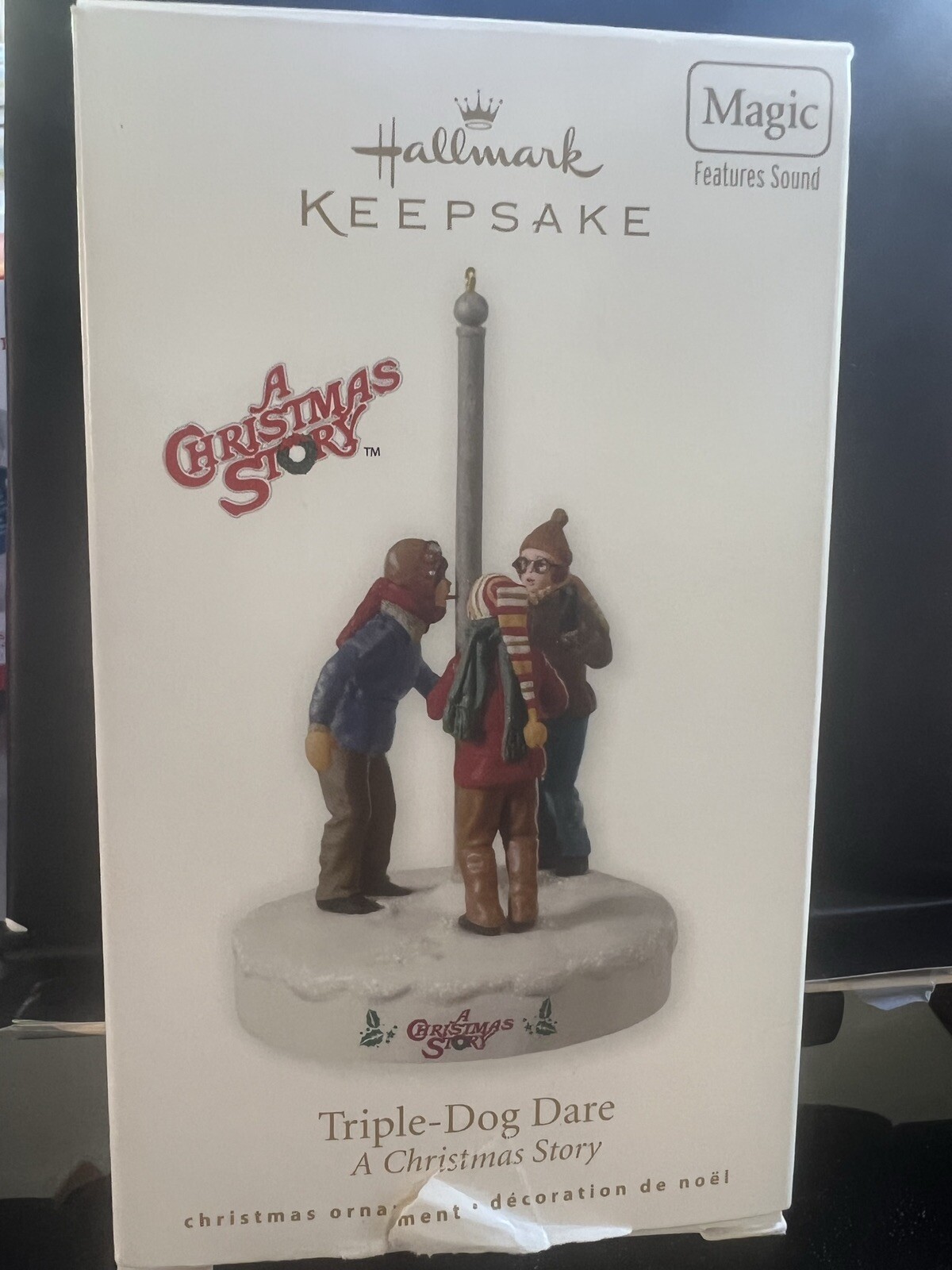 2010 Hallmark Ornament A Christmas Story Triple Dog Dare NOS NEW *BOX DAMAGE* eBay