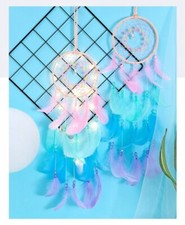 Colorful True Feather Dream Catcher Lights Up Creative Dream Catcher