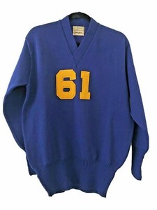 retro letterman sweater