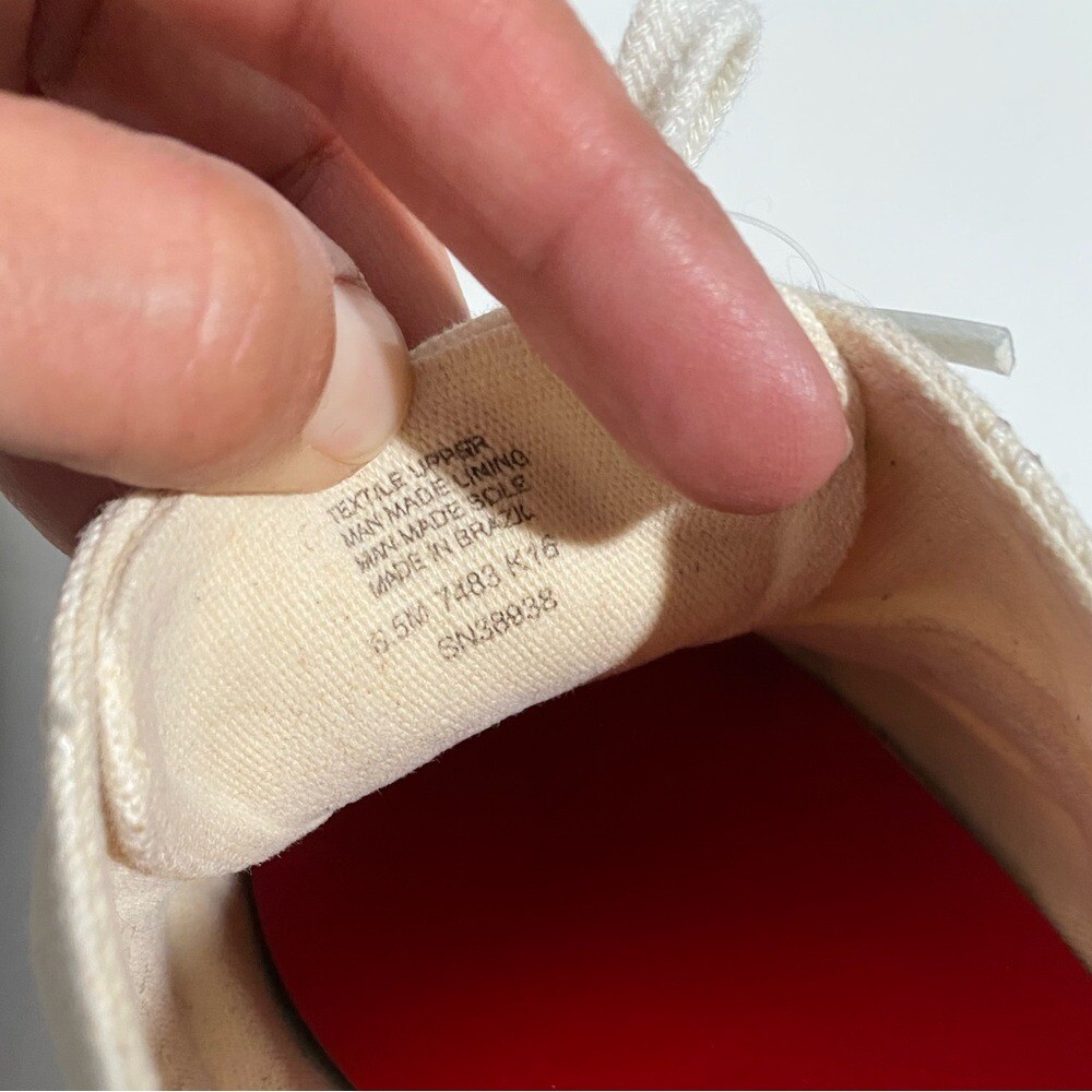 Tory Burch Murray Cream Canvas Sneakers 6.5 thumbnail 6