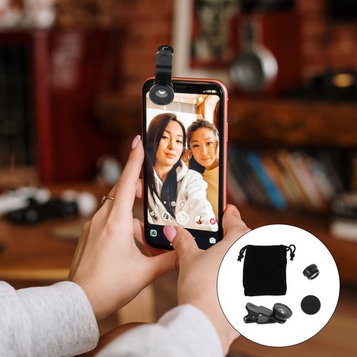 2 Pack Fisheye Lens Cell Phone Camera Kit for Mobile Phones Travel - 第 2/12 張圖片