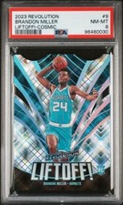 2023 Panini Revolution Liftoff Brandon Miller Cosmic 24/99 Jersey# 1/1 PSA 8
