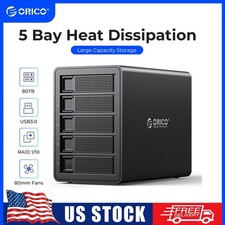 ORICO 5 Bay RAID Hard Drive Enclosure For 2.5/3.5" SATA HDD w/ 150W Power