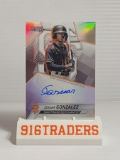 2025 Bowman's Best Josuar Gonzalez Auto Refractor Sf Giants