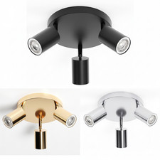 LED GU10 3 Head Adjustable Ceiling Spotlight Flush Mount Kitchen Light