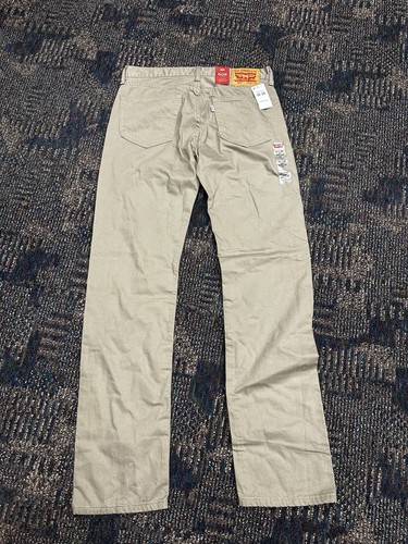 NWT Levi's 505 Regular Fit Men's Jeans Desert Taupe Brown Stretch 32x34 - Picture 7 of 9