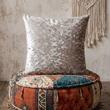 Luxury Crushed Velvet Cushion Covers 45x45cm/18x18" Zipped - 4 Beautiful Colours