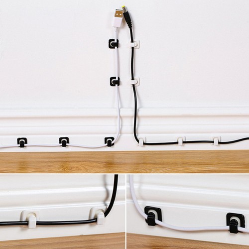 18 Pcs Netzwerkkabel Organizer Verstellbare Kabelclips Kabel-Organizer - Afbeelding 8 van 11