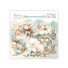 COASTAL MEMORIES 60pc Paper Die Cuts Ephemera Mintay Papers Scrapbook