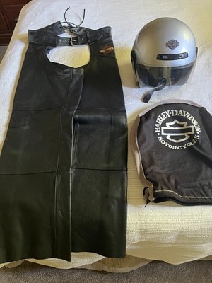 Harley Davidson Motorcycle Helmet LARGE (Color Silver)