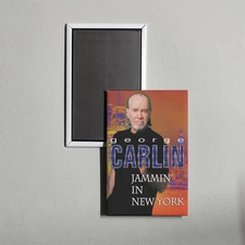 George Carlin Jammin' in New York Mini Movie Poster Fridge Locker Magnet