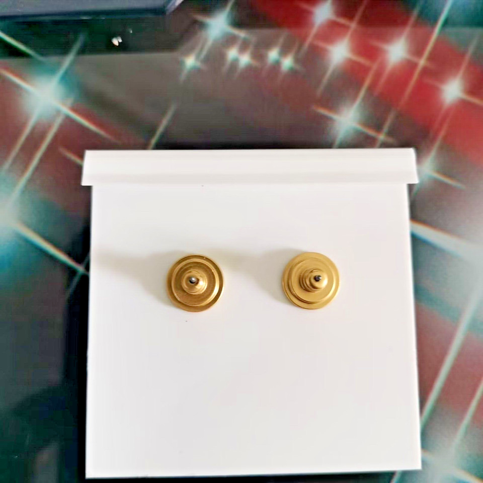 2026 Tory Burch Kira Logo Stud Earrings Giftable Free Shipping thumbnail 3