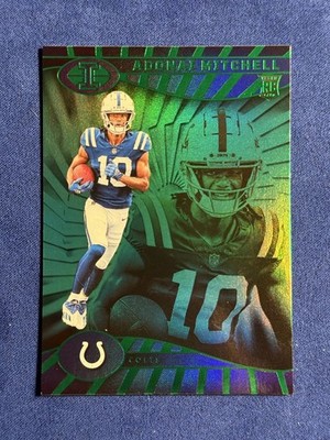 2024 Panini Illusions - Adonai Mitchell #36 Trophy Collection Emerald (RC)