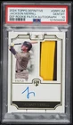 2024 Topps Definitive Collection Jackson Merrill ROOKIE PATCH AUTO /50 PSA 10