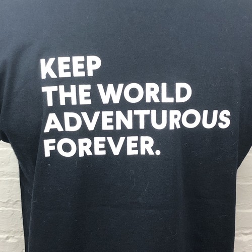 SIZE L RIVIAN Logo Blue Unisex T-shirt Keep the World Adventurous Forever - Picture 7 of 7
