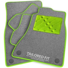 To fit BMW 5 series Car Mats 2003 - 2009 automatic in Grey & Heel Pad