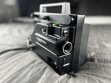Chinon Whisper Dual 8 Standard 8mm Movie Projector, Black
