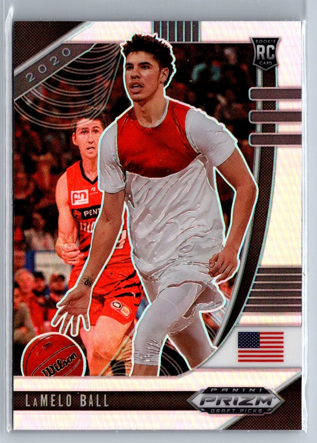 LaMelo Ball 2020 Panini Prizm Draft Picks Collegiate #43 Silver