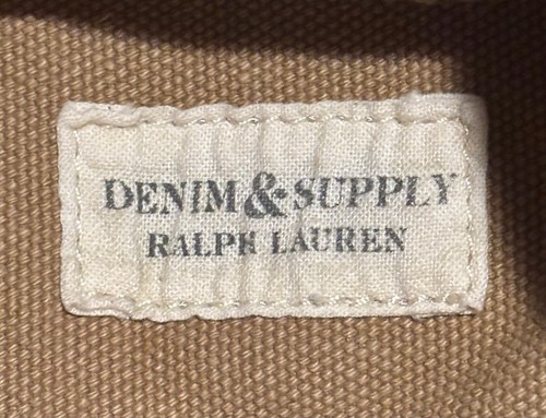 Borsone militare da viaggio in tela beige kaki DENIM AND SUPPLY CO Ralph Lauren - Foto 18 di 22