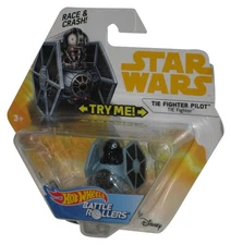 Star Wars Hot Wheels Battle Rollers (2017) TIE Fighter Pilot Race & Crash Micro
