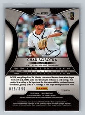 CHAD SOBOTKA 2019 PANINI PRIZM BLUE MOJO PRIZMS CARD # 283 /399