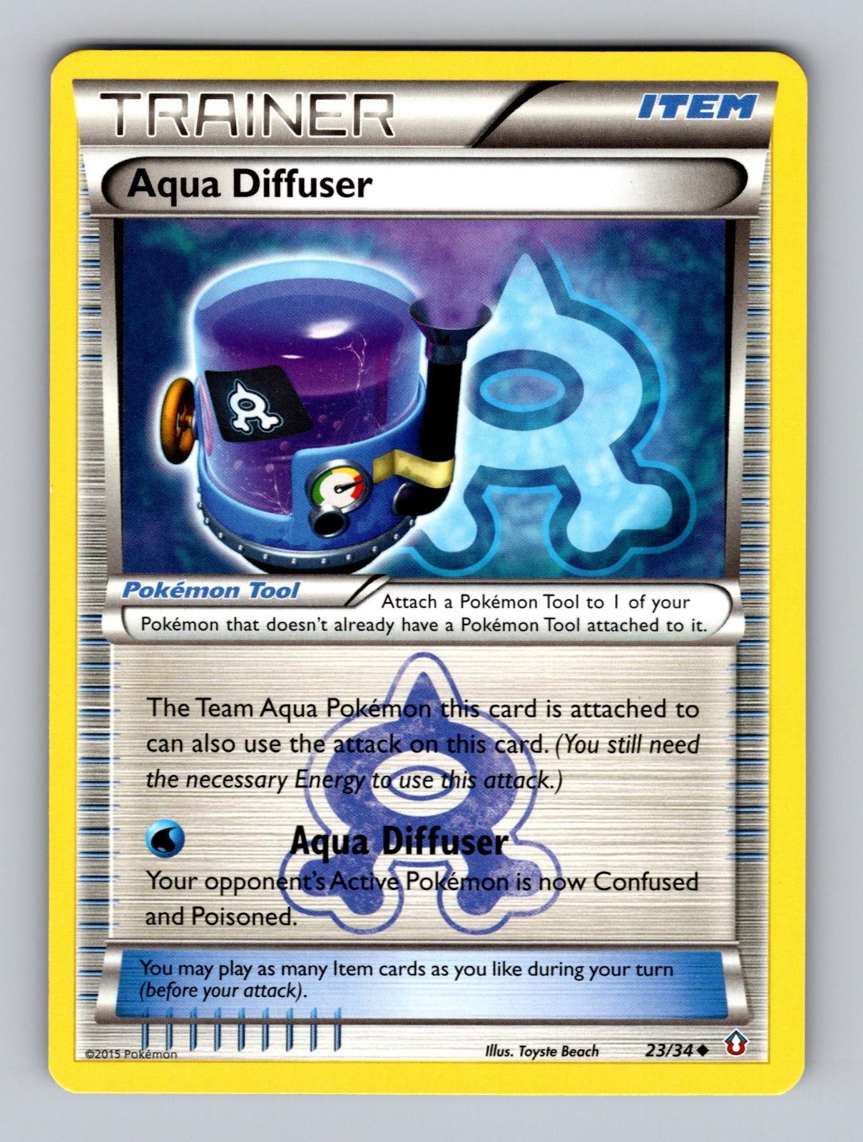 Aqua Diffuser 23/34 Uncommon Double Crisis Pokemon Lightly Played